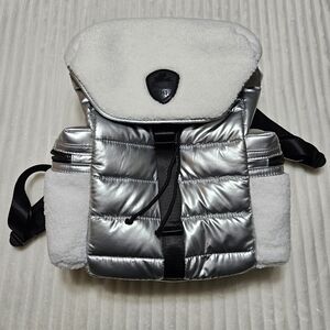 Pajar Women's Silver and White Backpack
